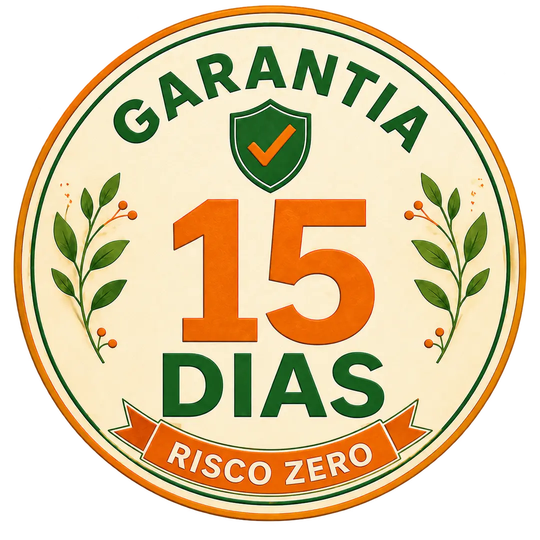 Selo de garantia incondicional de 15 dias