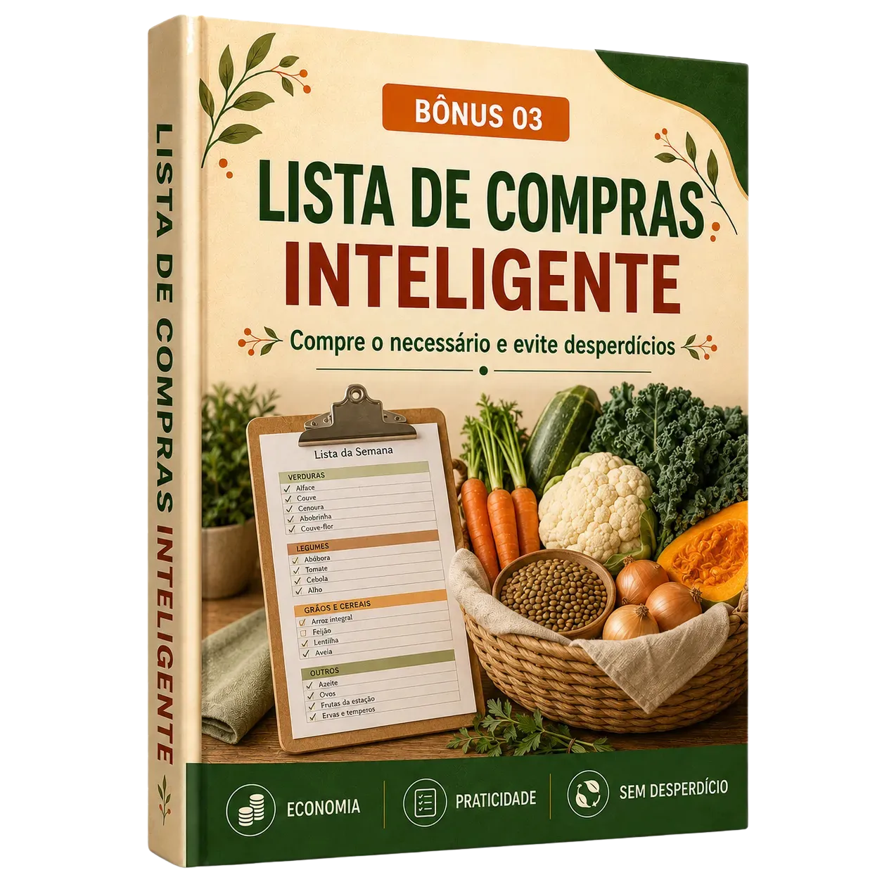 Mockup do bônus Lista de Compras Inteligente