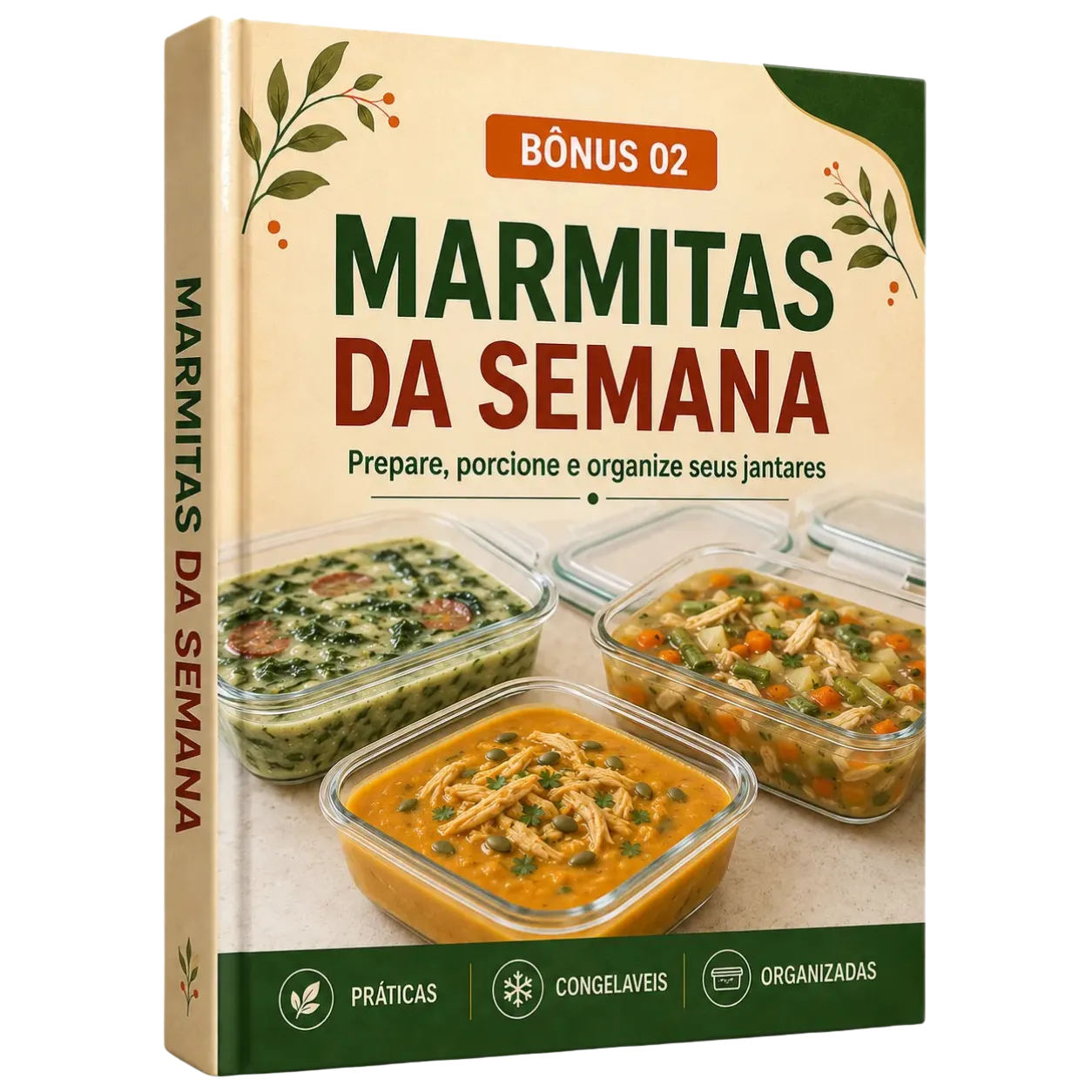 Mockup do bônus Marmitas da Semana