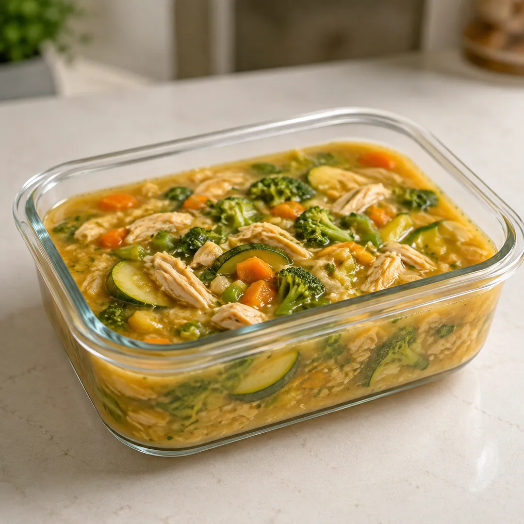 Foto da sopinha Sopa Proteica de Frango com Legumes