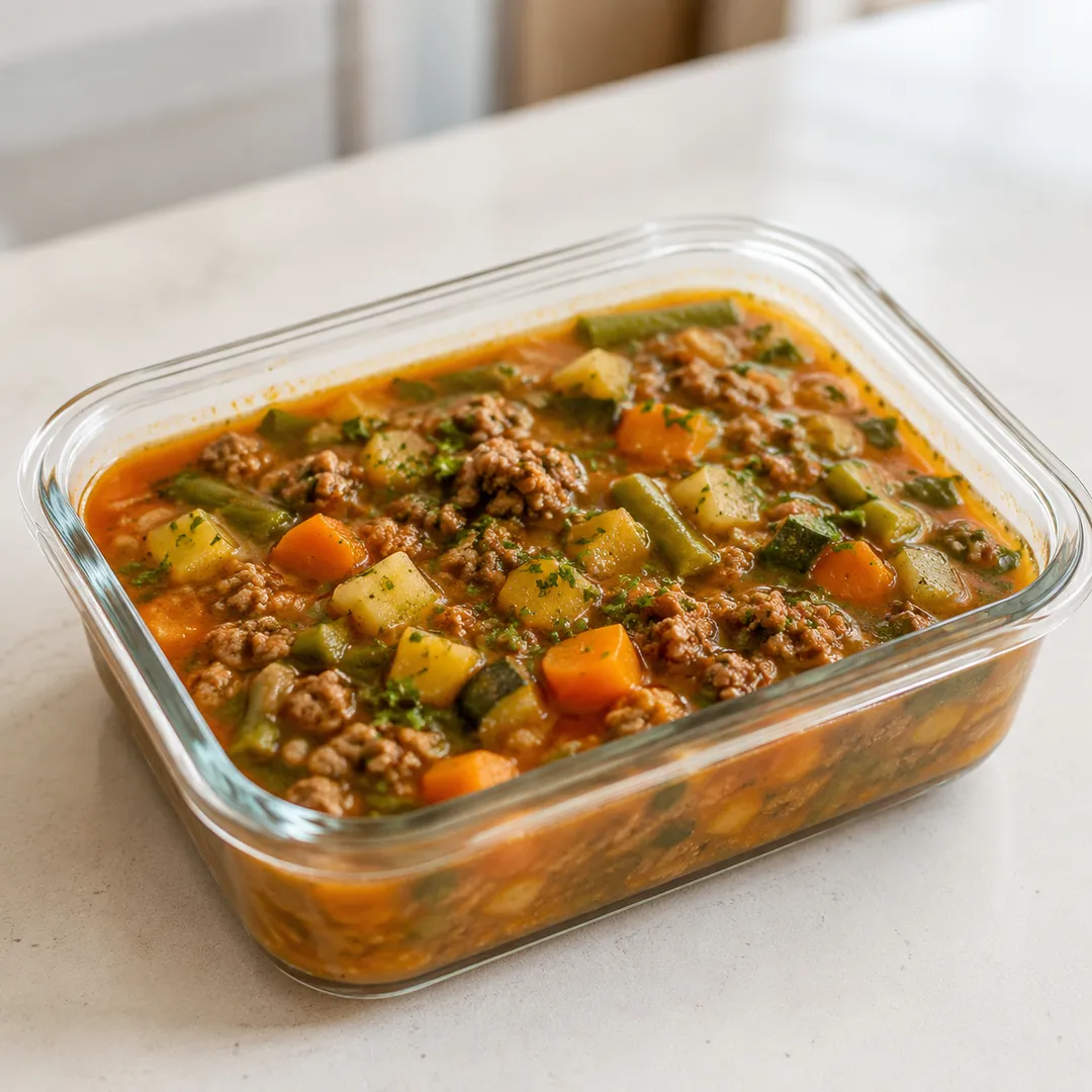 Foto da sopinha Sopa de Legumes com Carne Moída
